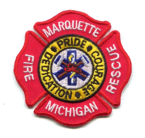 Marquette Fire Rescue Department Patch Michigan MI