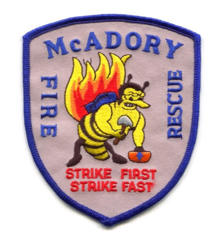 McAdory Fire Rescue Department Patch Alabama AL