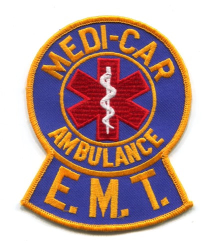 Medi-Car Ambulance Emergency Medical Technician EMT EMS Patch Illinois IL