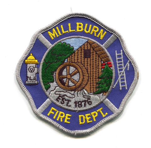Millburn Fire Department Patch New Jersey NJ