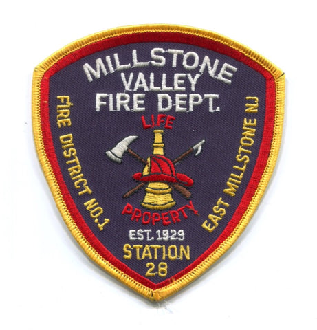 Millstone Valley Fire Department Station 28 Patch New Jersey NJ