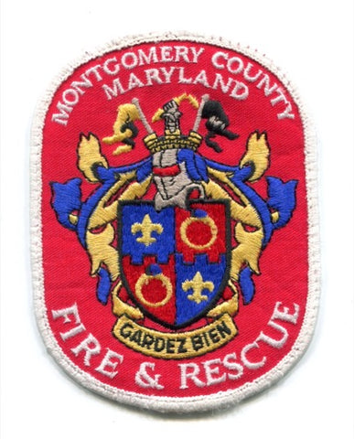 Montgomery County Fire and Rescue Department Patch Maryland MD