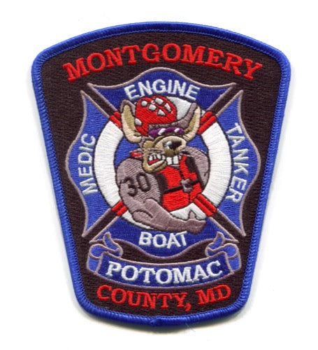 Montgomery County Fire and Rescue Department Station 30 Patch Maryland MD