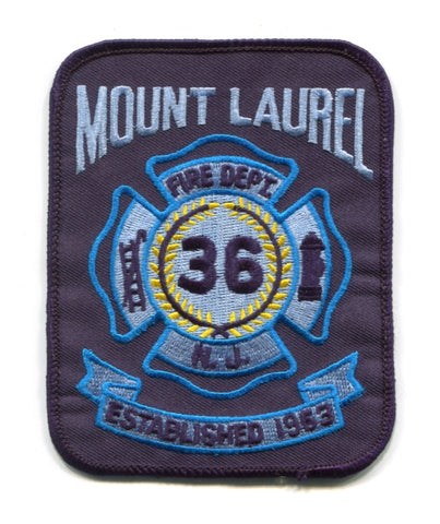 Mount Laurel Fire Department 36 Patch New Jersey NJ