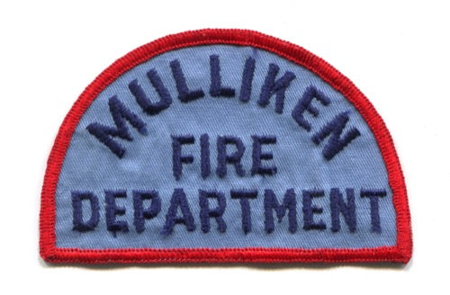 Mulliken Fire Department Patch Michigan MI