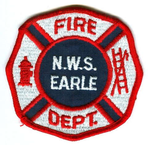 Naval Weapons Station NWS Earle Fire USN Navy Military Patch New Jersey NJ