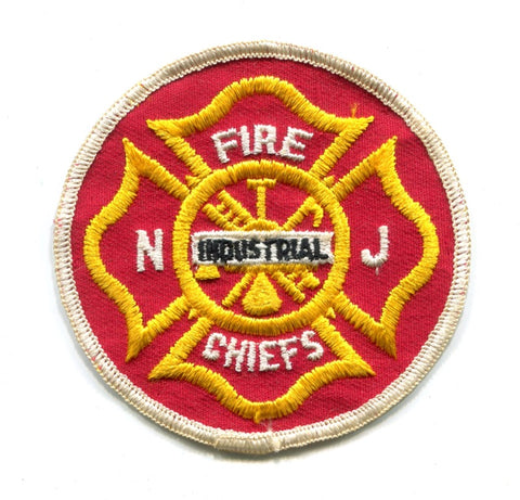 New Jersey State Fire Chiefs Industrial Patch New Jersey NJ