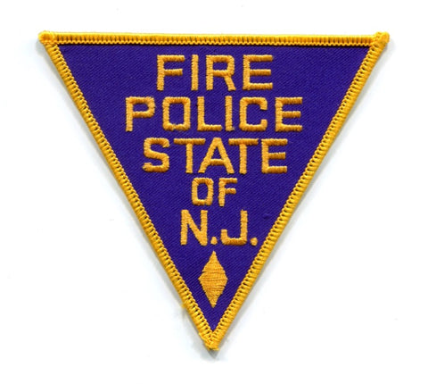 New Jersey State Fire Police Department Patch New Jersey NJ