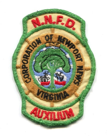 Newport News Fire Department Auxilium Patch Virginia VA