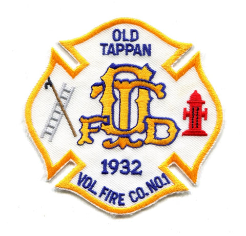 Old Tappan Volunteer Fire Company Number 1 Patch New Jersey NJ