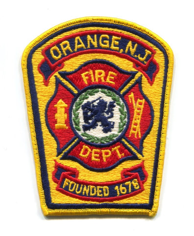 Orange Fire Department Patch New Jersey NJ