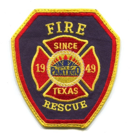 Pantego Fire Rescue Department Patch Texas TX