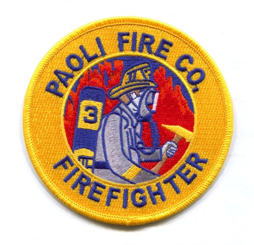 Paoli Fire Company 3 Firefighter Patch Pennsylvania PA