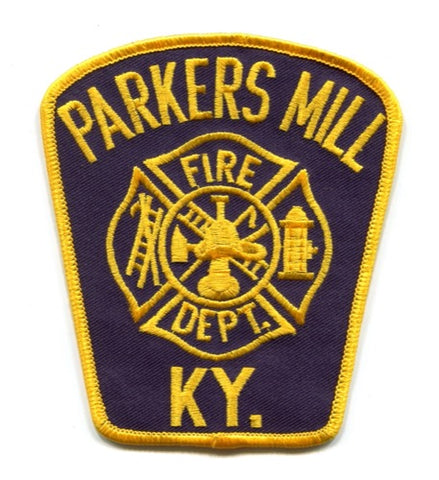 Parkers Mill Fire Department Patch Kentucky KY