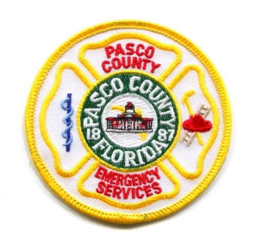 Pasco County Fire Rescue Department Emergency Services Patch Florida FL