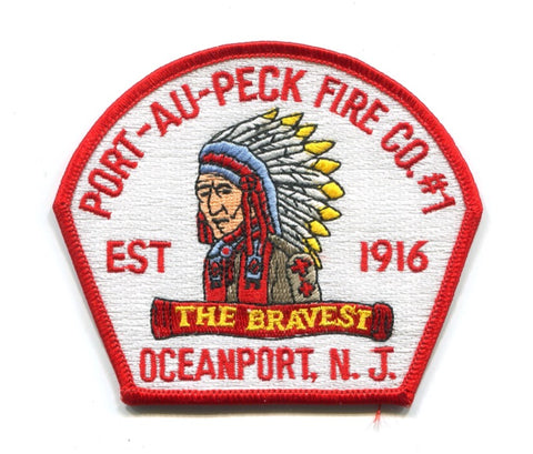 Port-Au-Peck Fire Company Number 1 Oceanport Patch New Jersey NJ