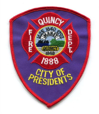 Quincy Fire Department Patch Massachusetts MA