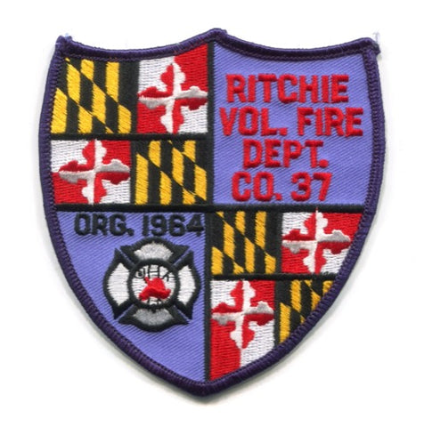 Ritchie Volunteer Fire Department Company 37 Patch Maryland MD