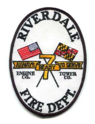 Riverdale Fire Department Company 7 Patch Maryland MD