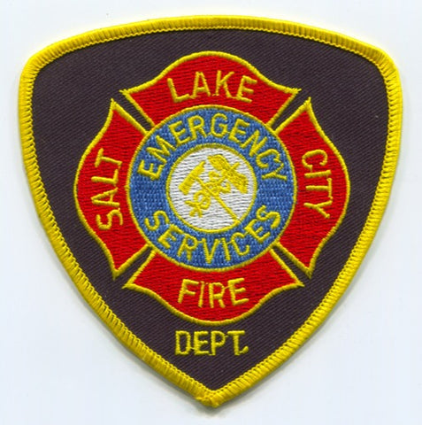 Salt Lake City Fire Department Emergency Services Patch Utah UT