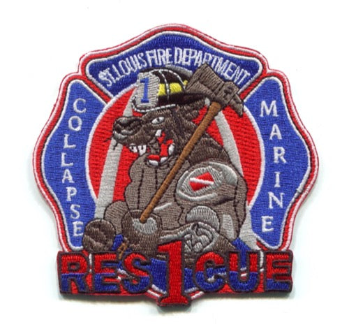 Saint Louis Fire Department Rescue 1 Patch Missouri MO