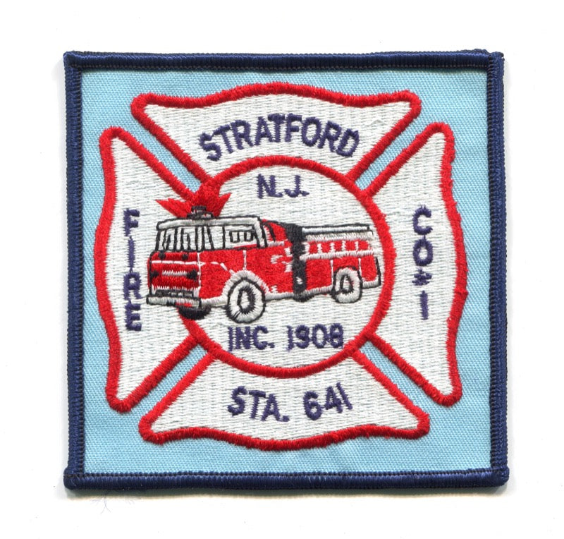 Stratford Fire Company 1 Station 641 Patch New Jersey NJ