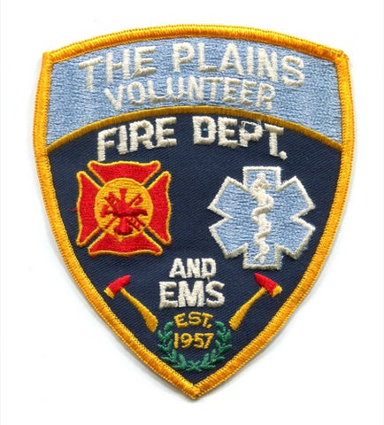 The Plains Volunteer Fire Department and EMS Patch Ohio OH