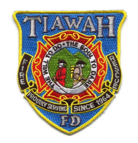 Tiawah Fire Rescue Department Patch Oklahoma OK
