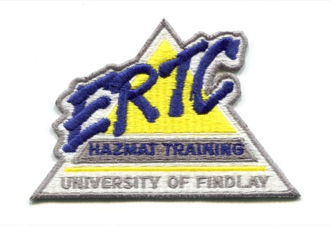University of Findlay ERTC HazMat Training Fire Patch Ohio OH