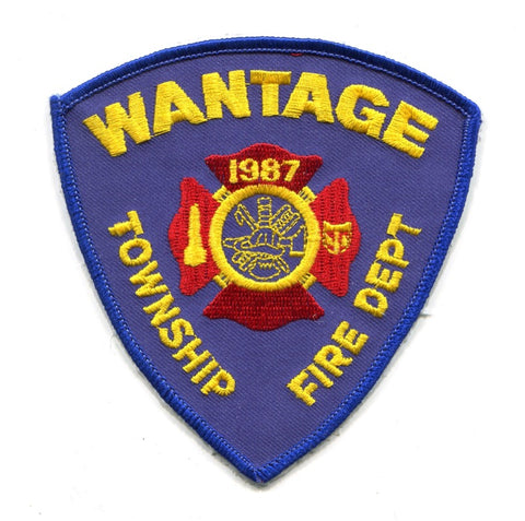 Wantage Township Fire Department Patch New Jersey NJ