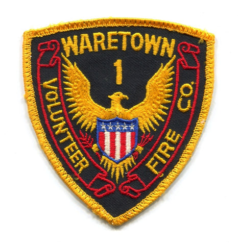 Watertown Volunteer Fire Company 1 Patch New Jersey NJ