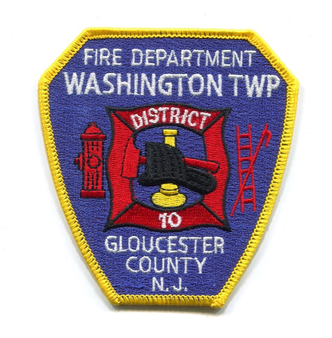 Washington Township Fire Department District 10 Gloucester Co Patch New Jersey NJ