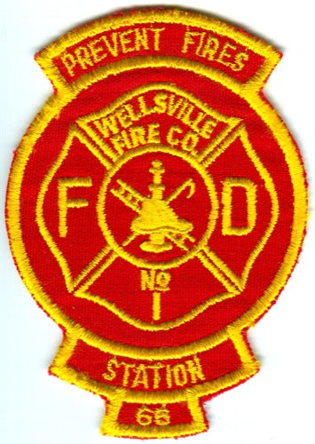 Wellsville Fire Department Company Number 1 Station 66 Patch Pennsylvania PA