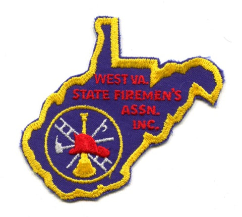 West Virginia State Firemens Association Inc Fire Patch West Virginia WV