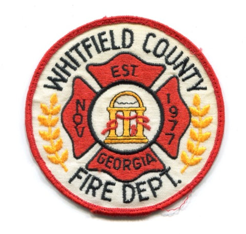 Whitfield County Fire Department Patch Georgia GA
