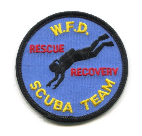 Wilmington Fire Department SCUBA Team Rescue Recovery Patch North Carolina NC