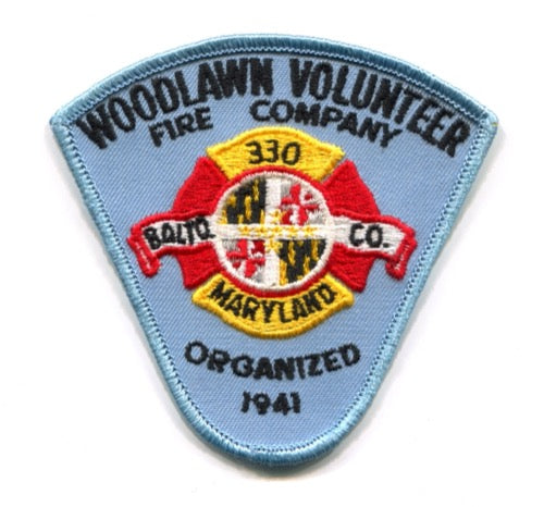 Woodlawn Volunteer Fire Company 330 Baltimore County Patch Maryland MD