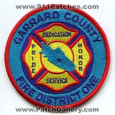 Garrard County Fire District One 1 Department Dept Rescue EMS Patch Kentucky KY