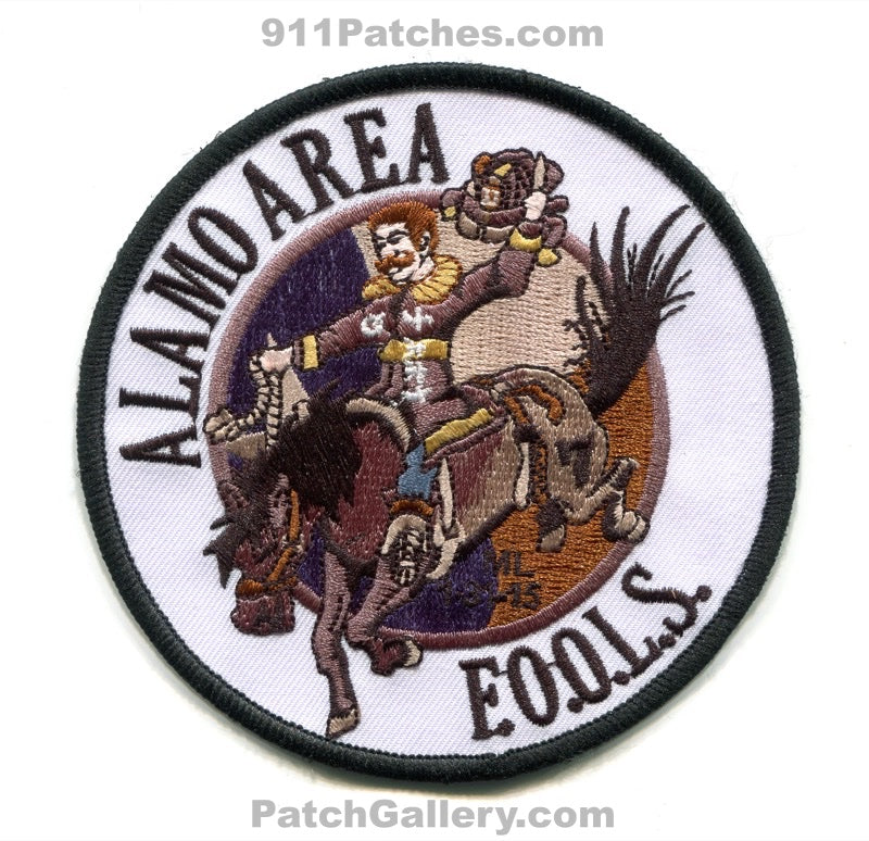 Alamo Area FOOLS Fire Department Patch Texas TX Color Error