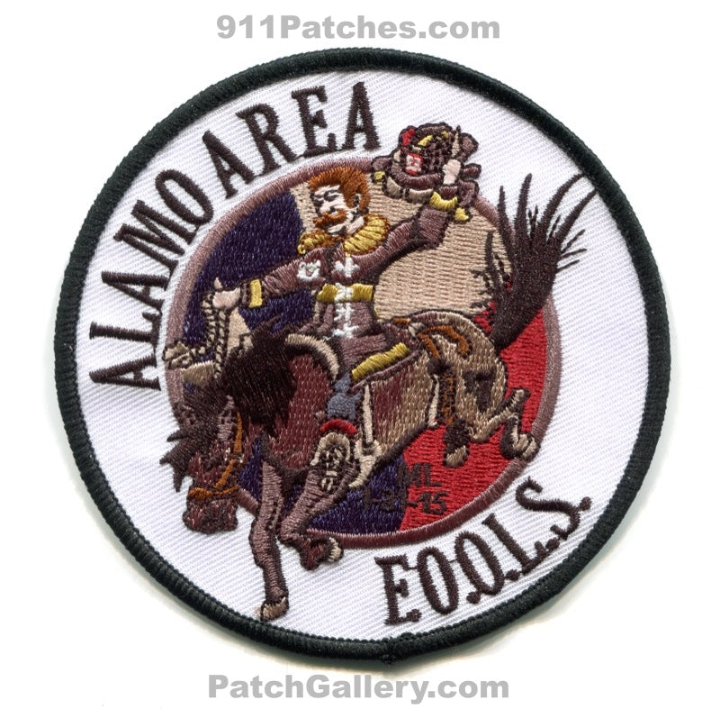 Alamo Area FOOLS Fire Department Patch Texas TX