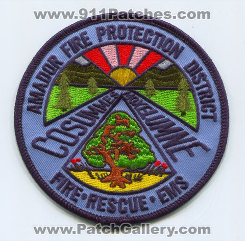 Amador Fire Protection District Patch California CA