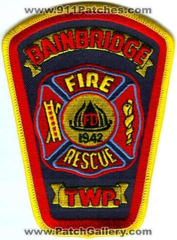 Bainbridge Township Fire Rescue Department Patch Ohio OH