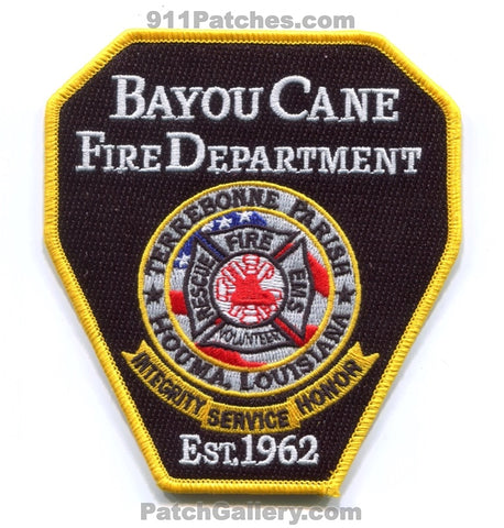 Bayou Cane Fire Department Houma Patch Louisiana LA