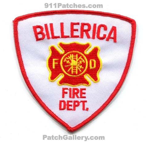 Billerica Fire Department Patch Massachusetts MA