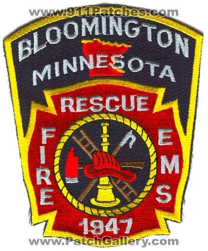 Bloomington Fire Rescue Department Patch Minnesota MN