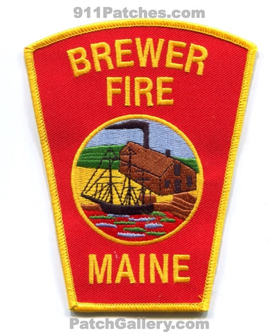 Brewer Fire Department Patch Maine ME