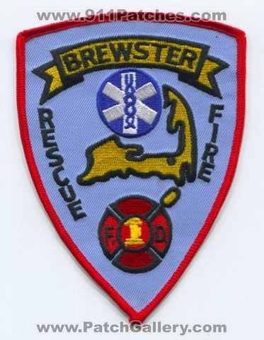 Brewster Fire Rescue Department Patch Massachusetts MA