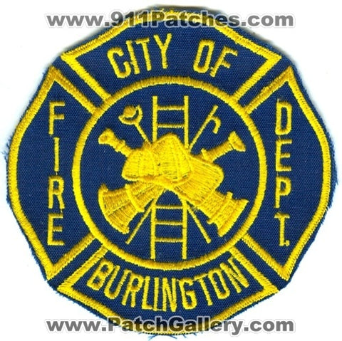 Burlington Fire Department Patch New Jersey NJ