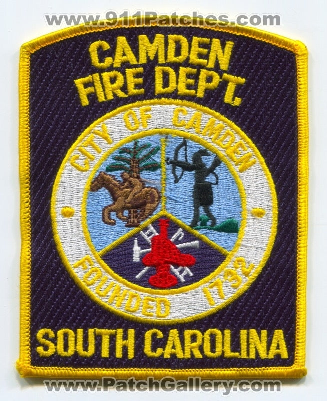 Camden Fire Department Patch South Carolina SC