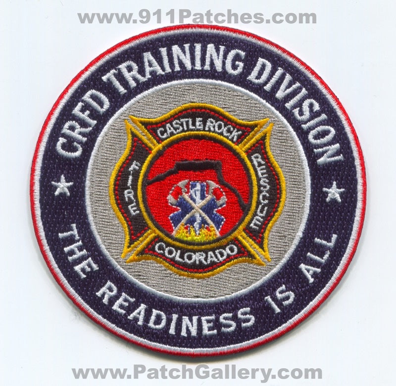 Castle Rock Fire Rescue Department Training Division Patch Colorado CO
